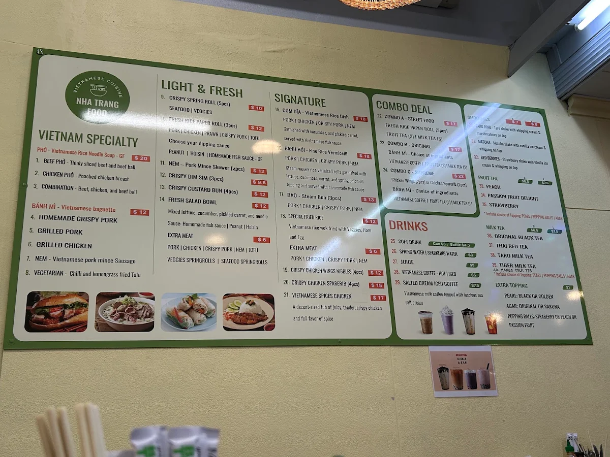 Menu, Nha Trang Food