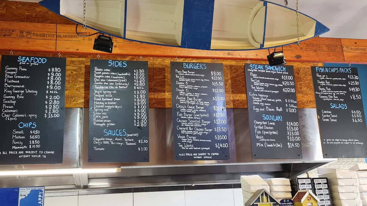 Menu, Dezy's