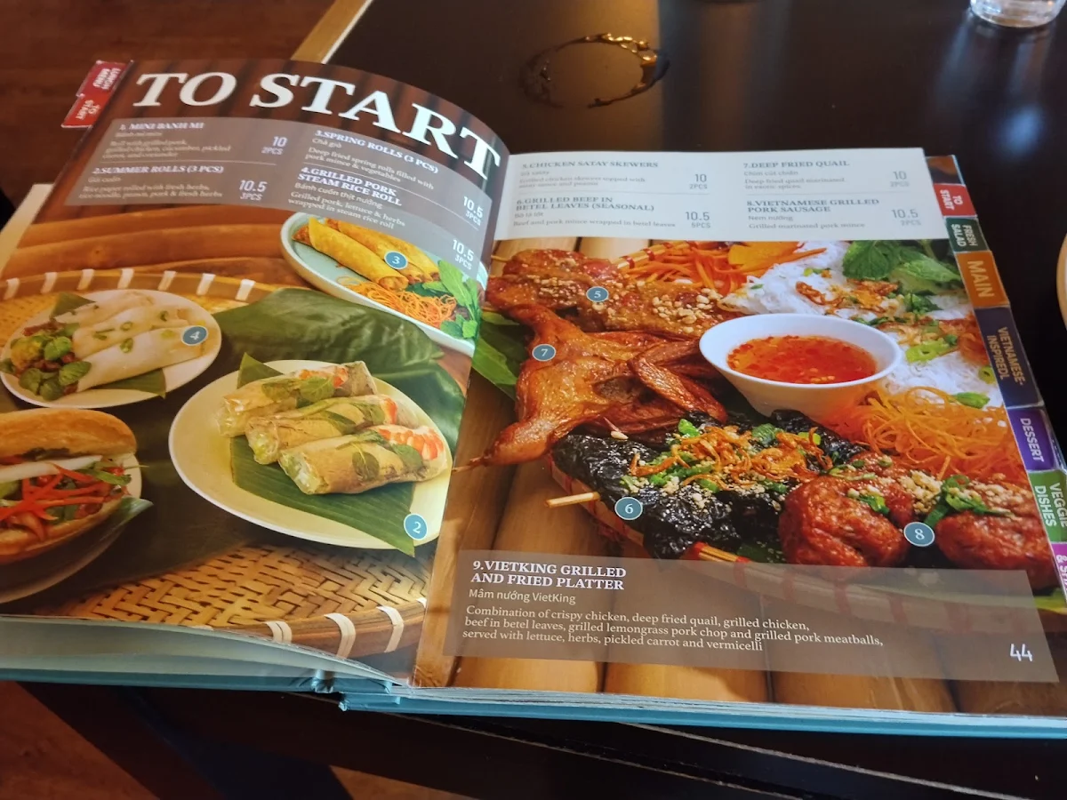 Menu, Vietking