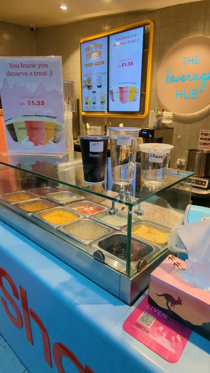 Menu, Sharetea Railway Square