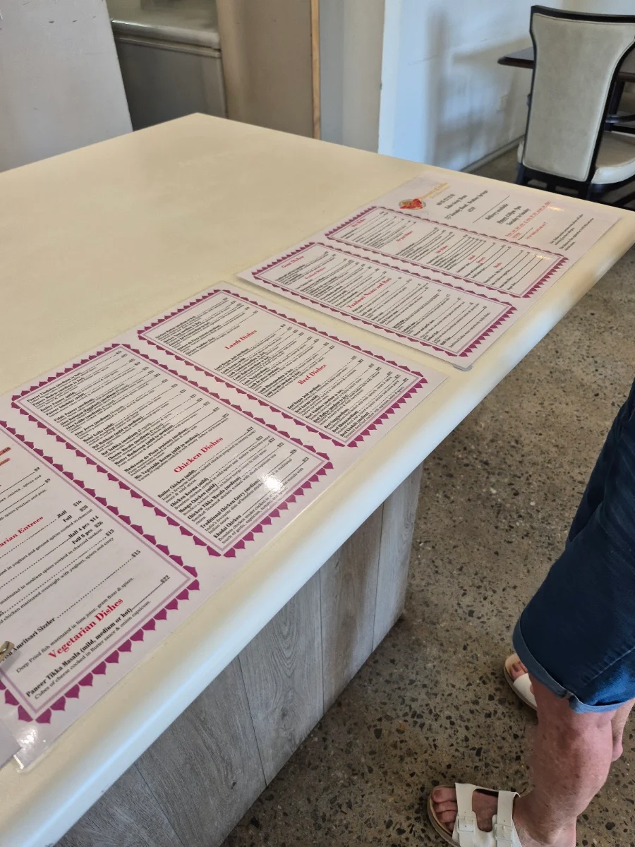Menu, Flavours Of India