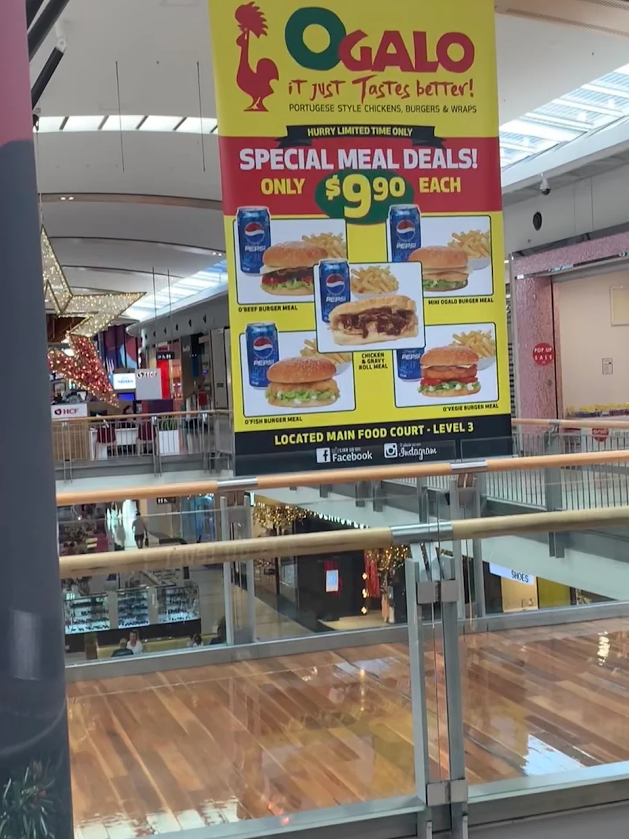 Menu, Ogalo Macarthur Square