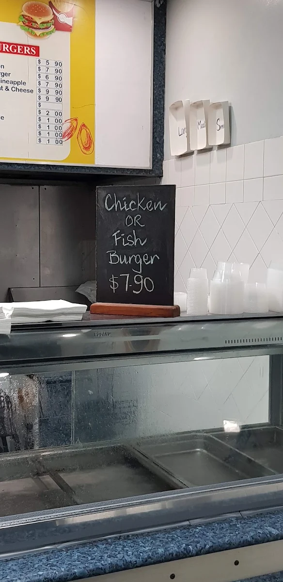 Menu, Belmont fish and chips