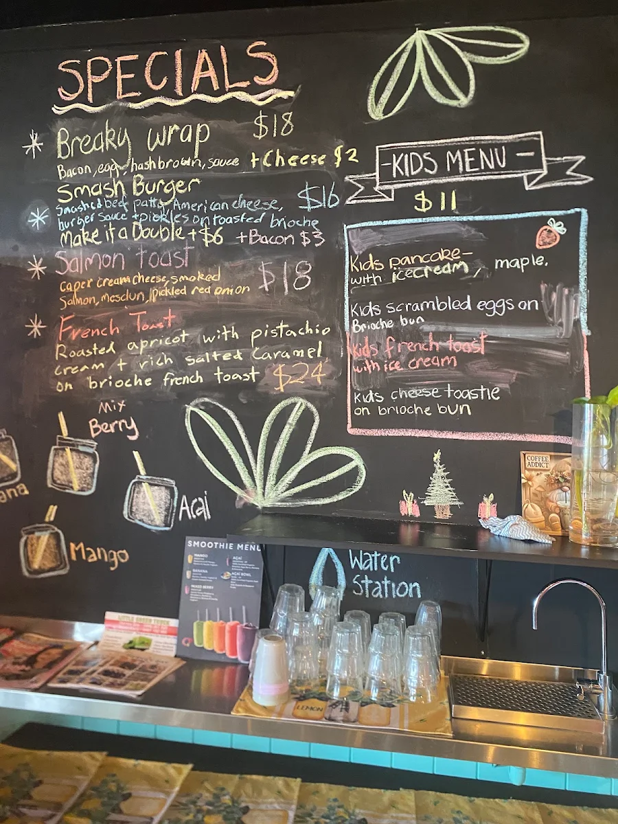 Menu, EAT in the Bay