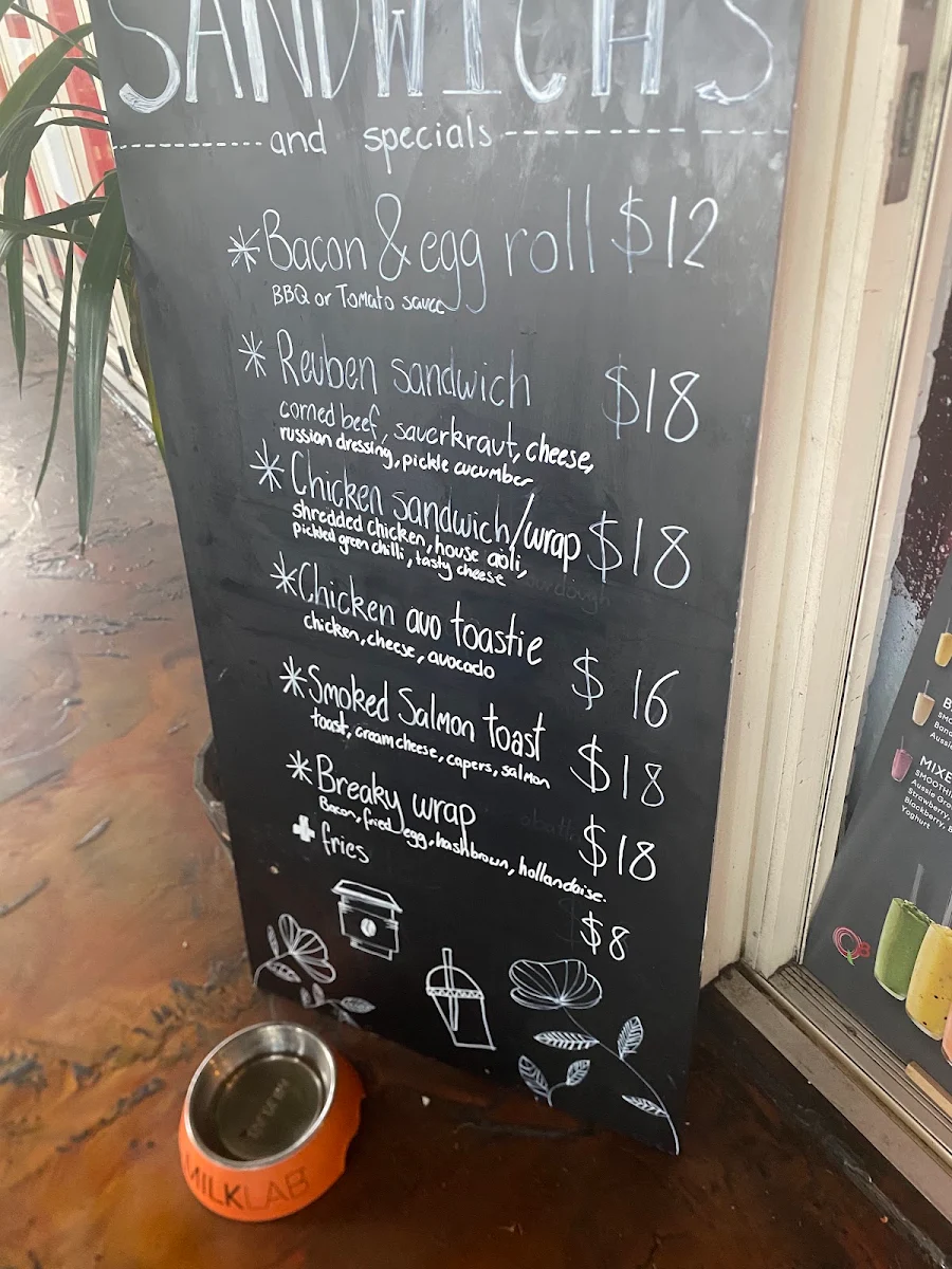 Menu, EAT in the Bay