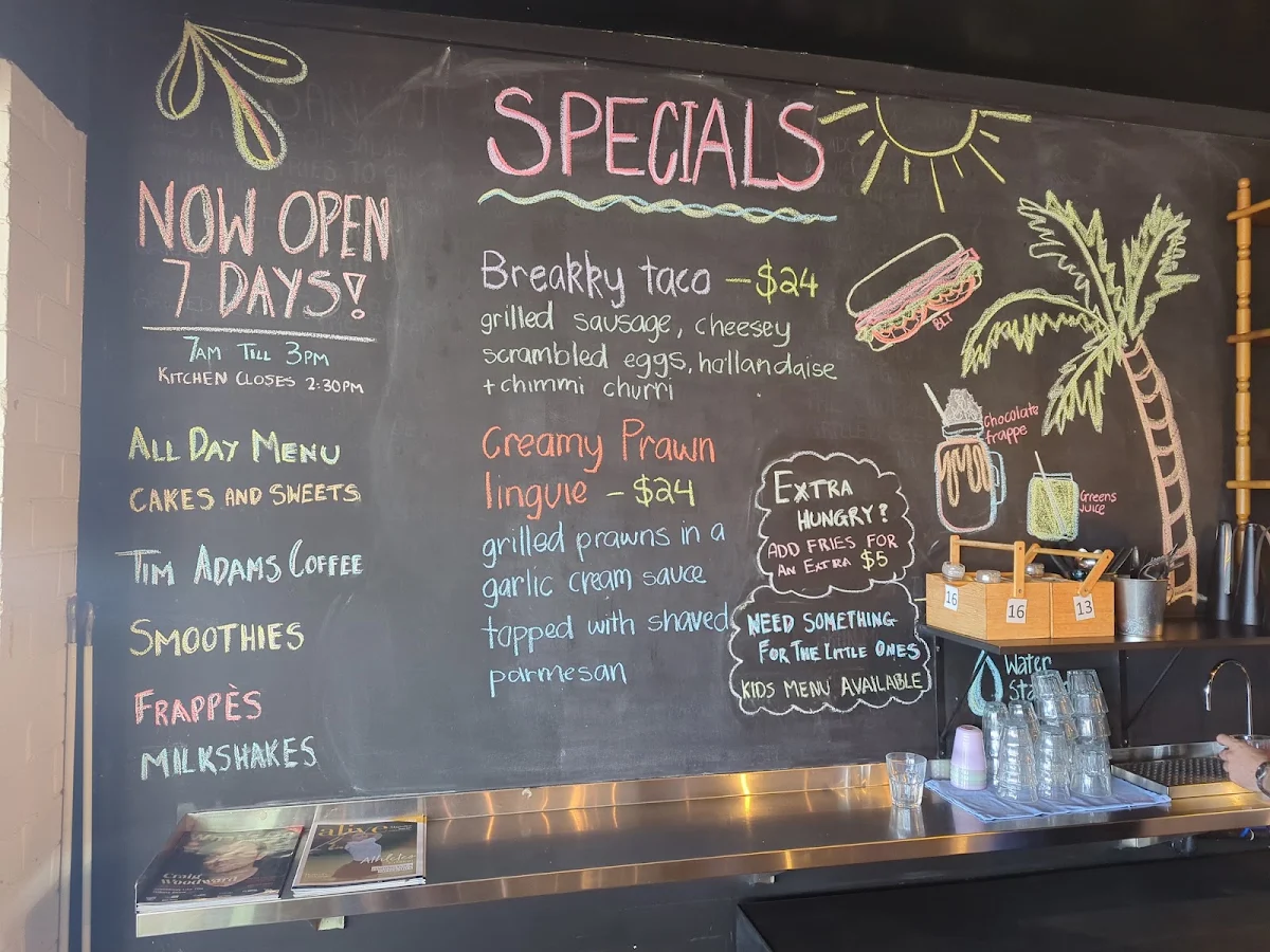 Menu, EAT in the Bay