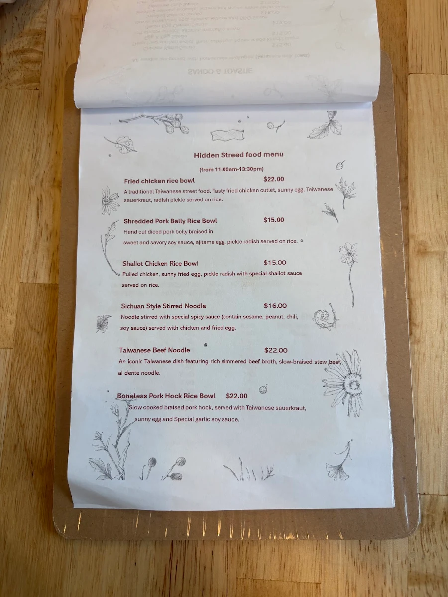 Menu, Studio Solo & Co