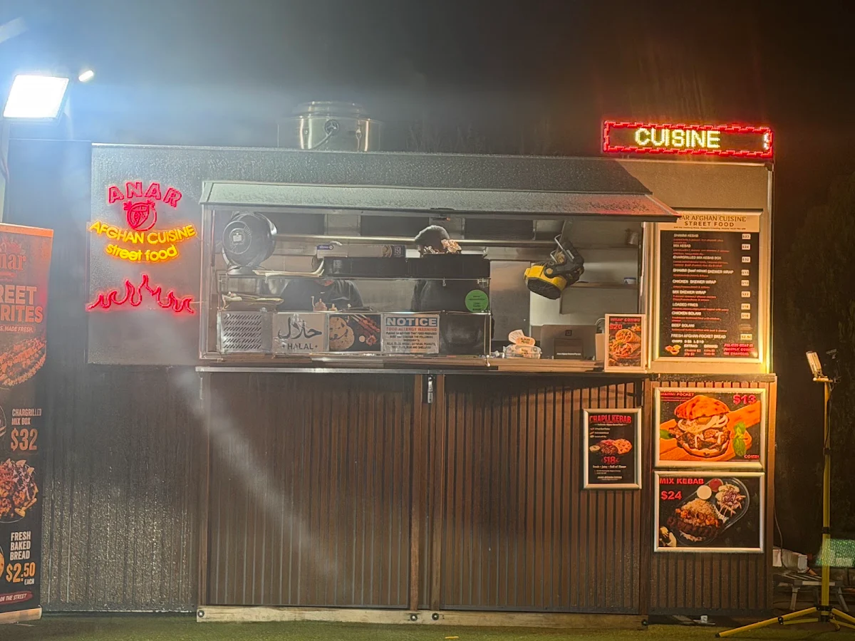 Menu, Anar Afghan Cuisine Street Food
