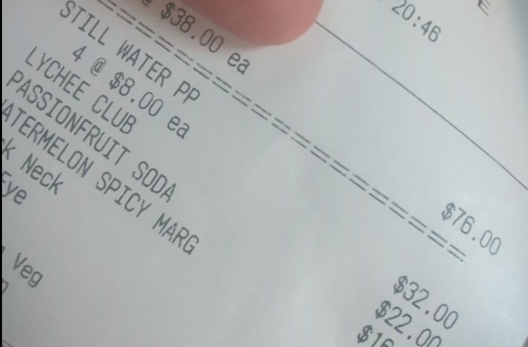 Menu, The Grill at The International