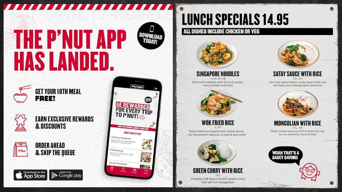 Menu, P'Nut Zetland