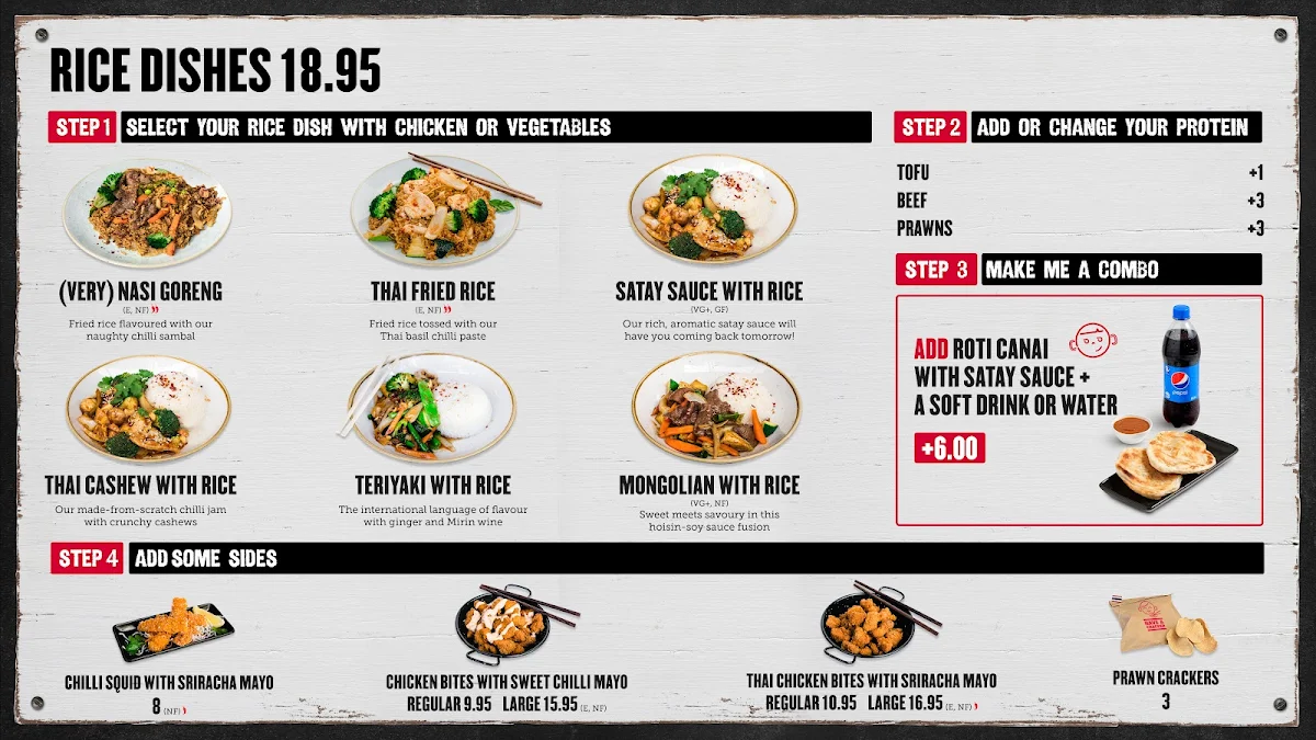 Menu, P'Nut Zetland