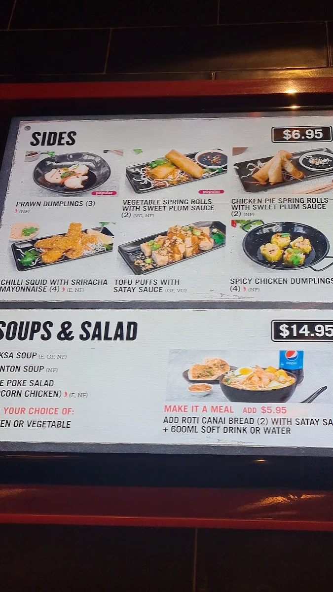 Menu, P'Nut Zetland
