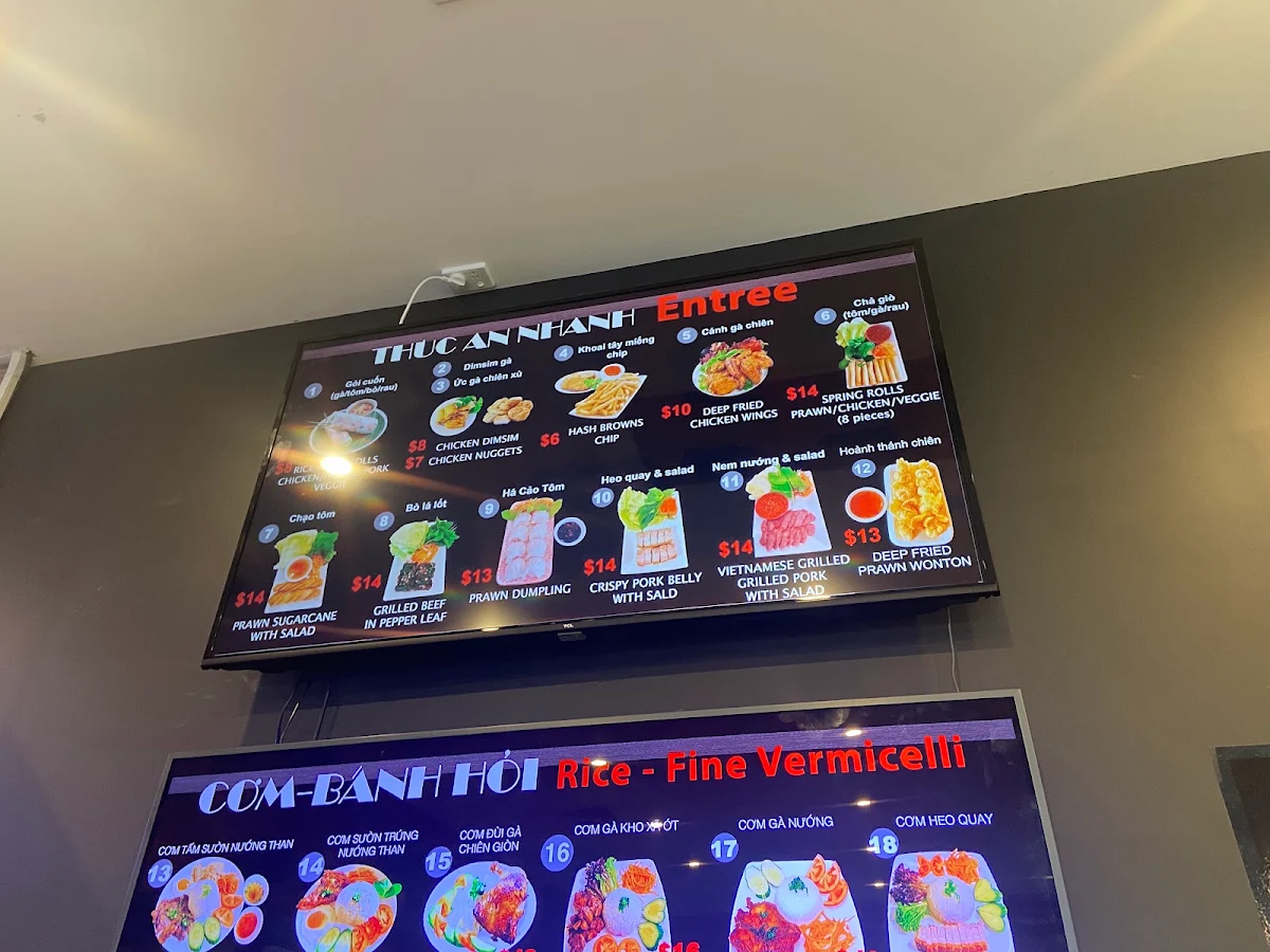 Menu, Pho Ngon