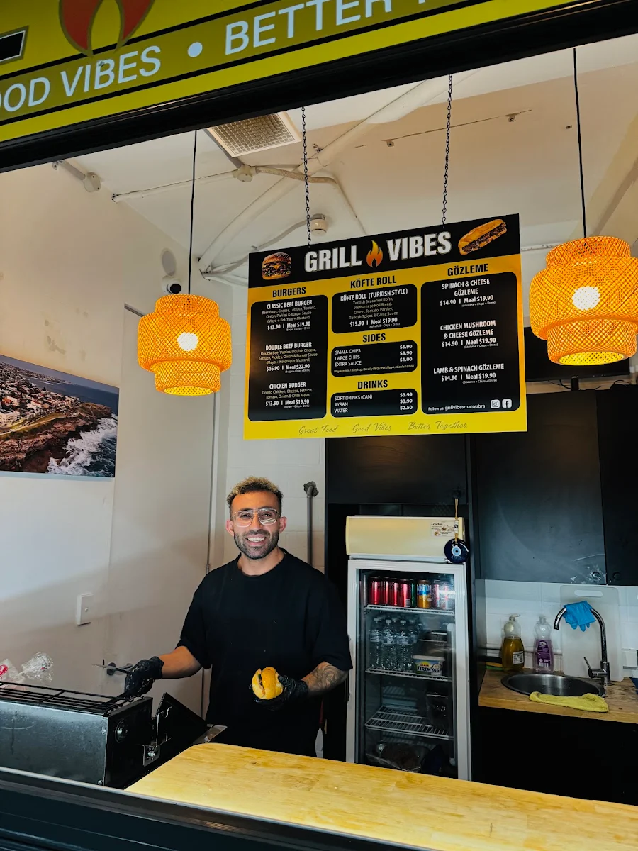Menu, Grill Vibes maroubra