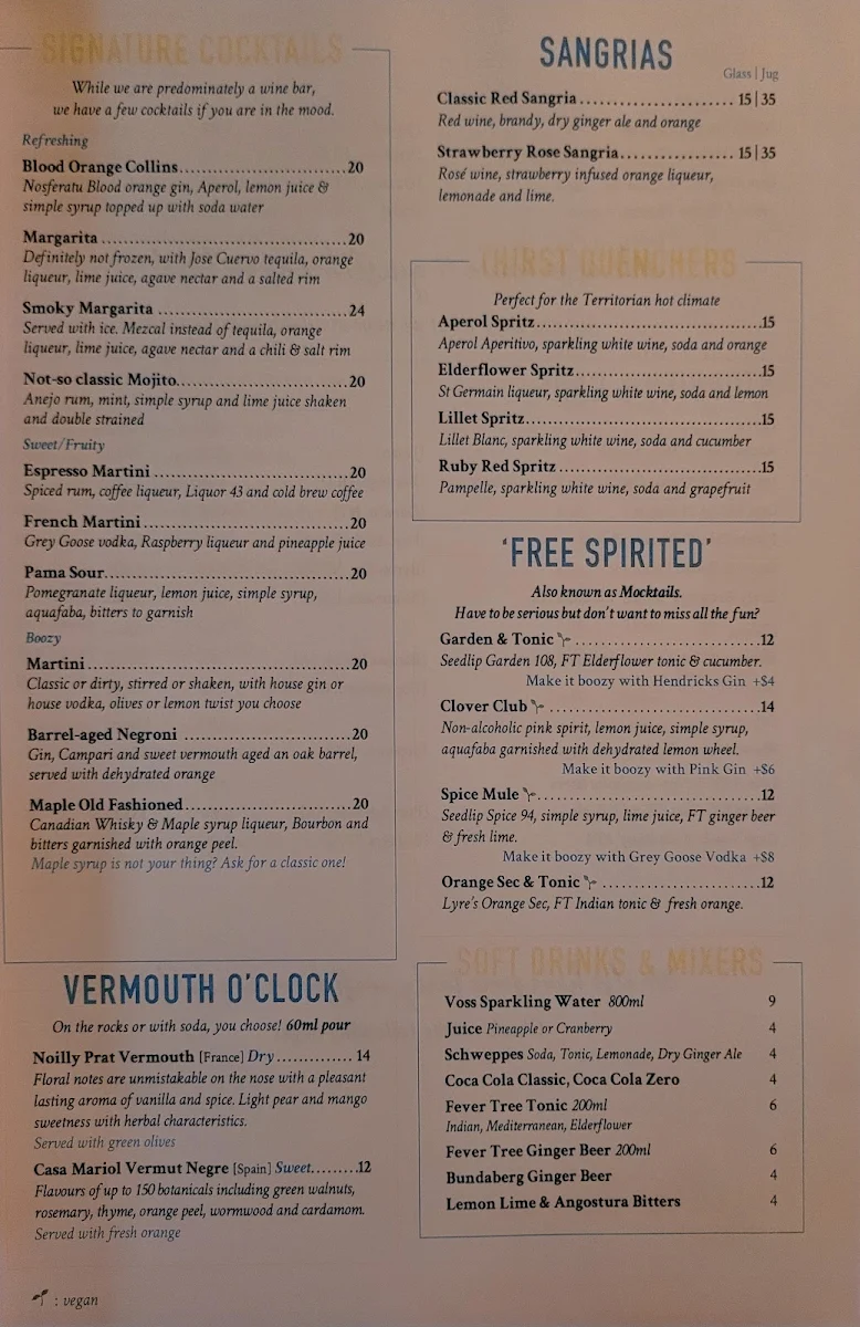 Menu, Stone House Wine Bar & Kitchen