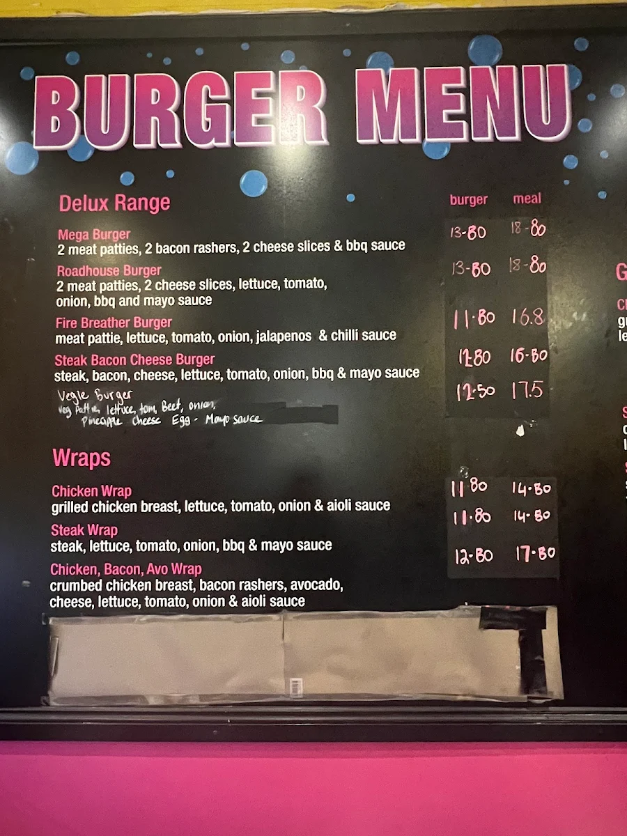 Menu, The Funky Fish Inn
