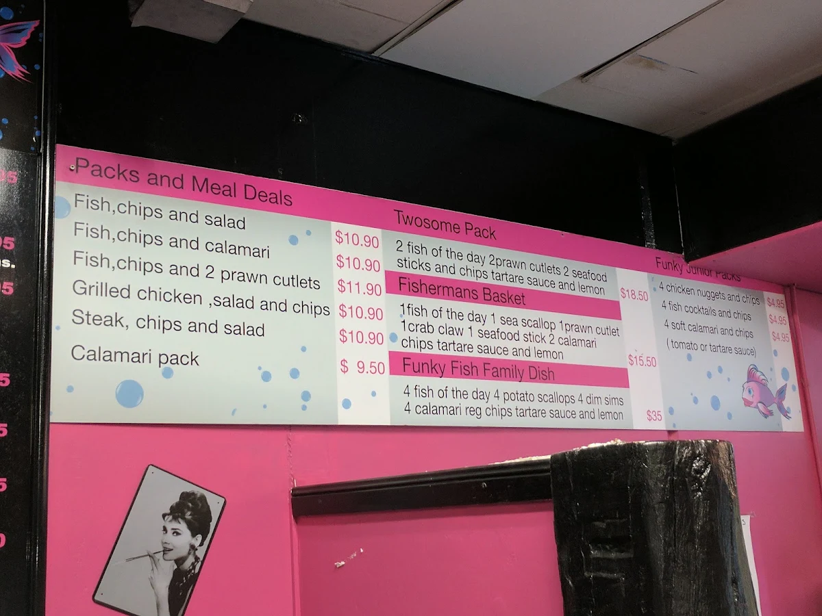 Menu, The Funky Fish Inn