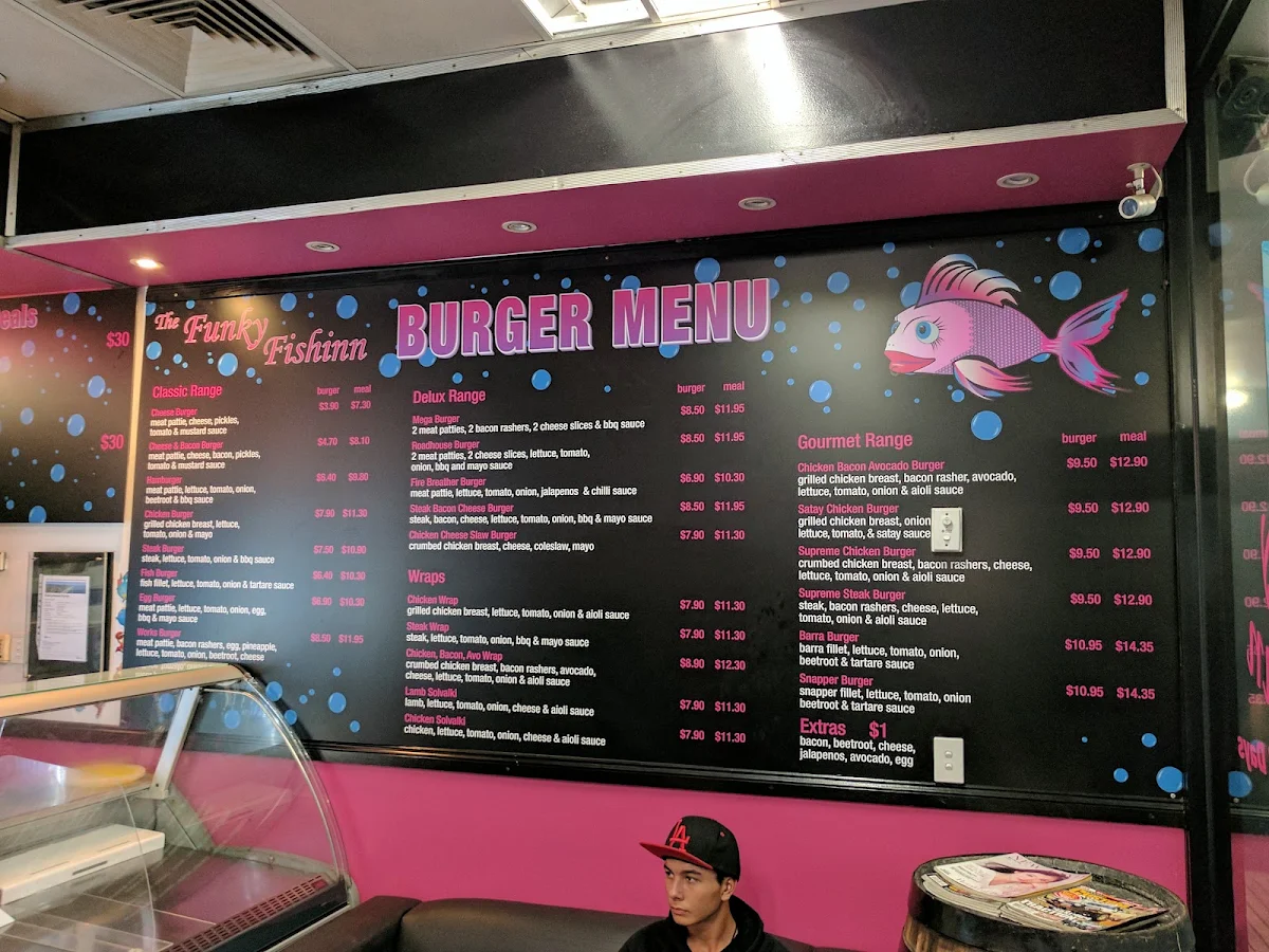 Menu, The Funky Fish Inn