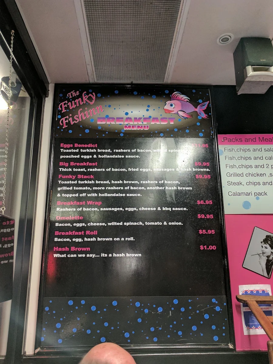 Menu, The Funky Fish Inn