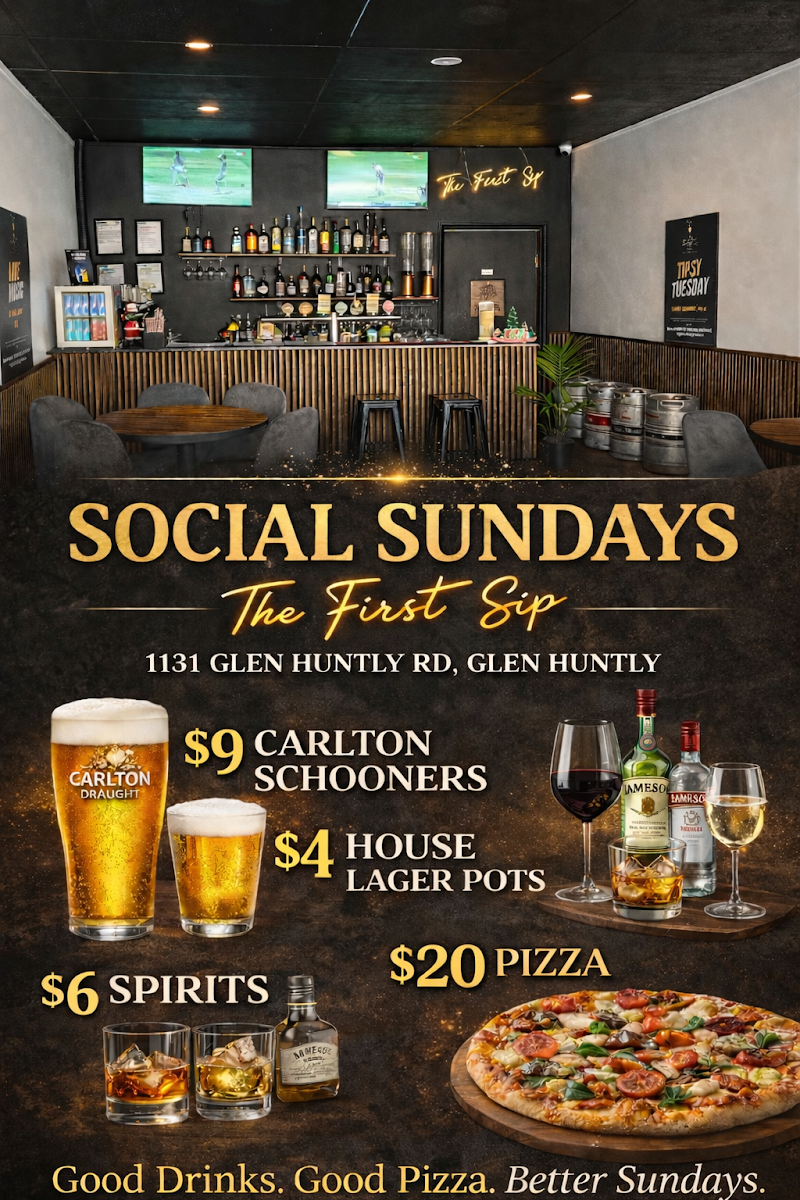 Menu, The First Sip