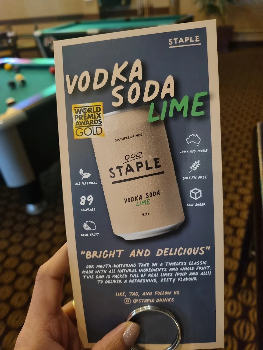 Menu, Freeway Hotel