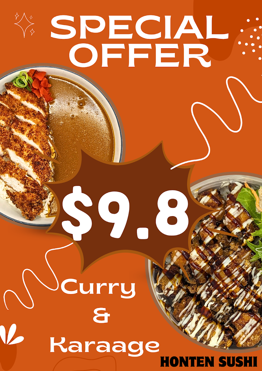 Menu, Honten sushi