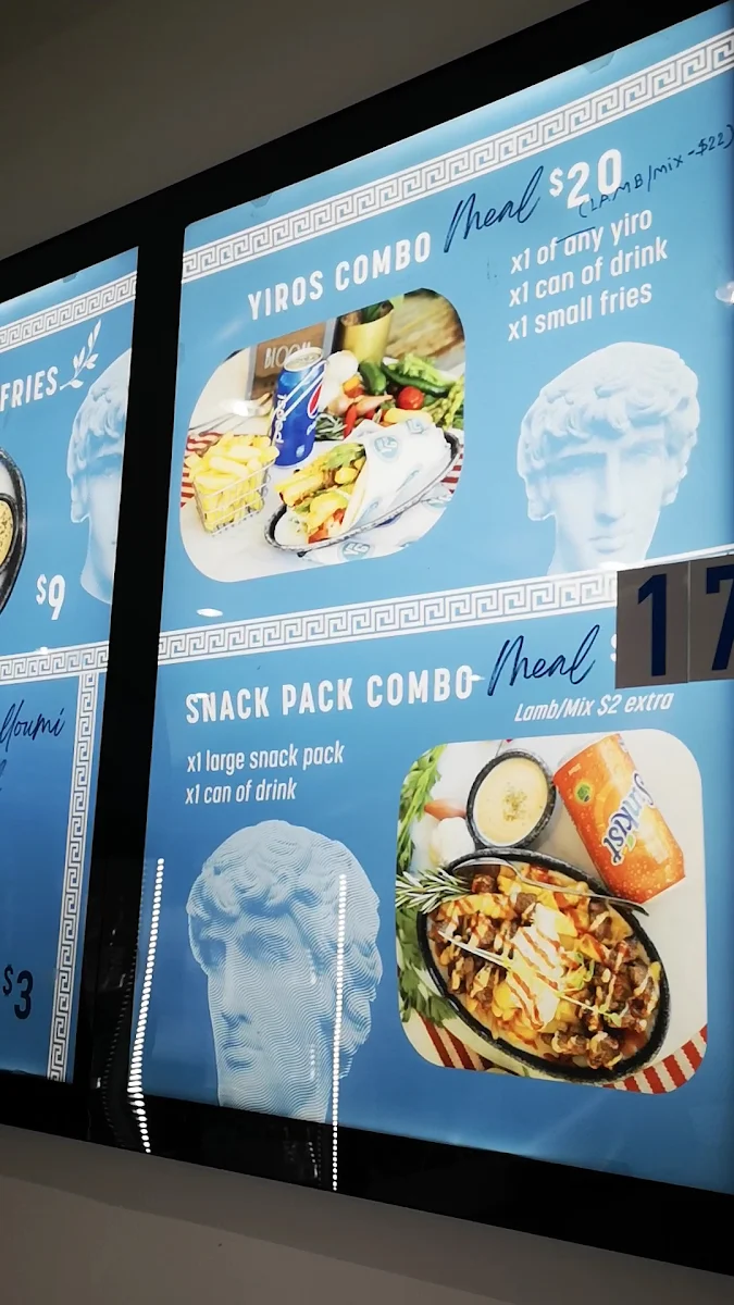 Menu, YIROS GUYS Boondall