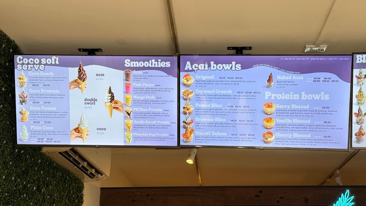 Menu, Blessed Bowls Byron Bay