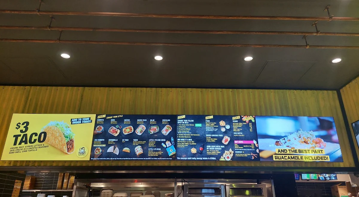 Menu, Guzman y Gomez - Stuart Park