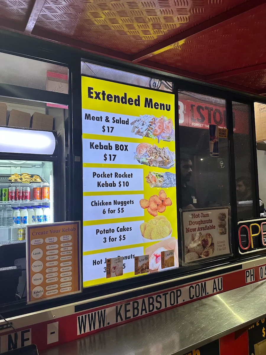 Menu, Kebab Stop
