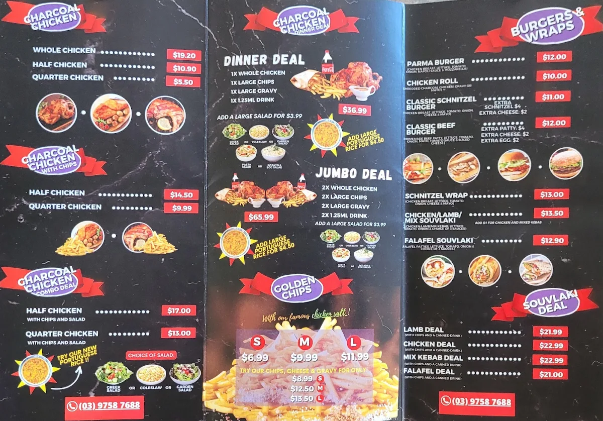 Menu, Gully Slice & Grill Kebab House