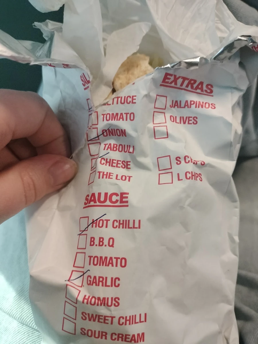 Menu, Gully Slice & Grill Kebab House