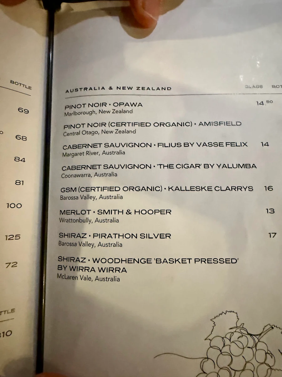 Menu, Meltemi Mediterrania Broadbeach
