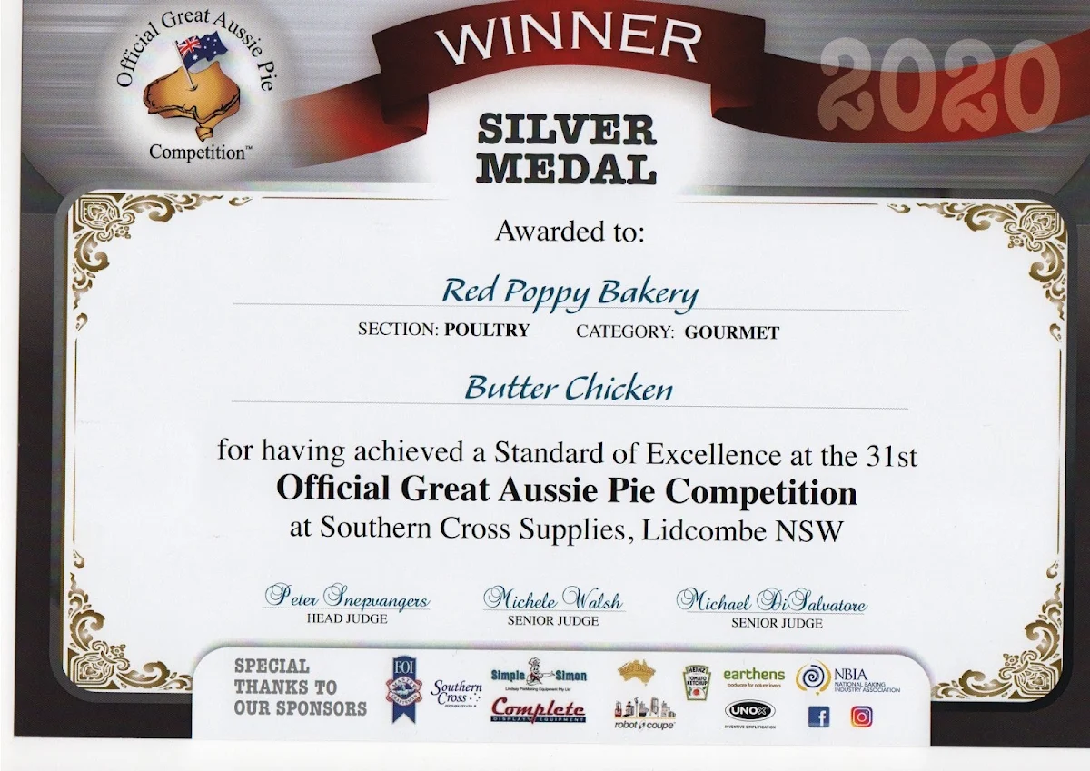 Menu, Red Poppy Bakery