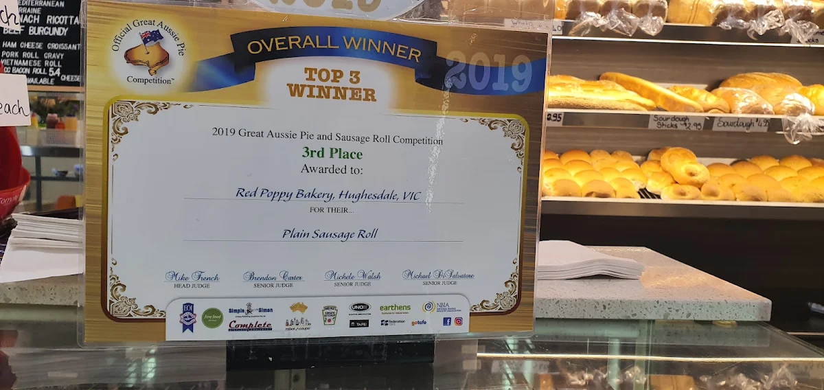 Menu, Red Poppy Bakery