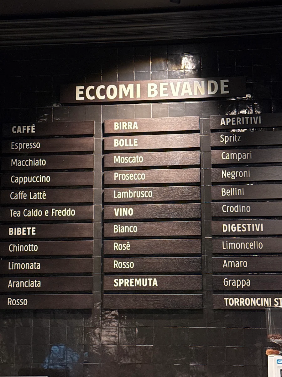 Menu, Eccomi