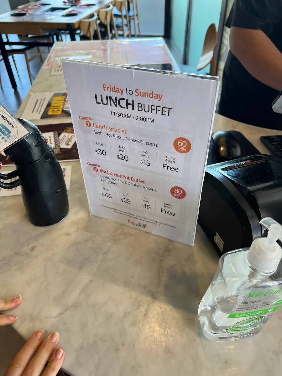Menu, Coo.King BBQ & Hotpot