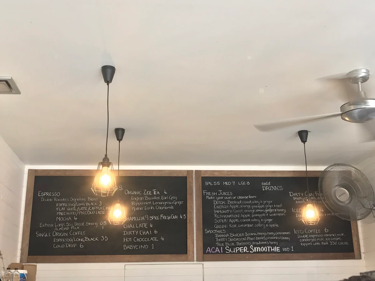 Menu, The Drop Espresso & Juice Bar