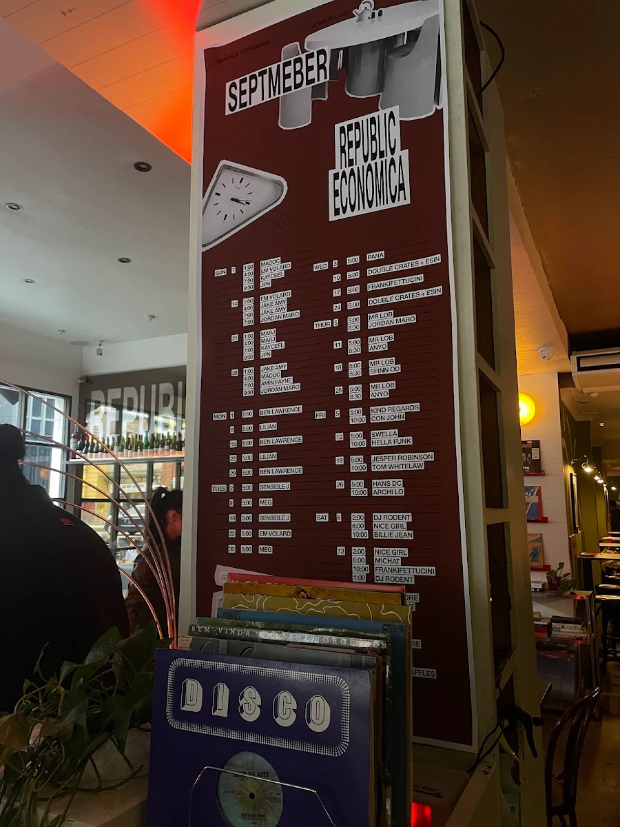 Menu, Republic Economica
