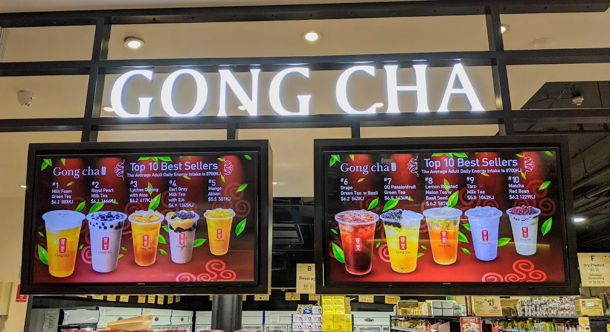 Menu, Gong Cha Indooroopilly