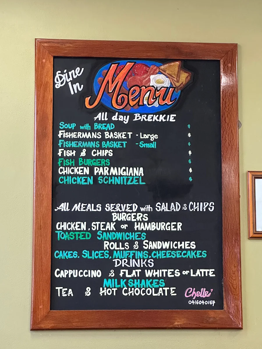 Menu, Colroy Country Kitchen