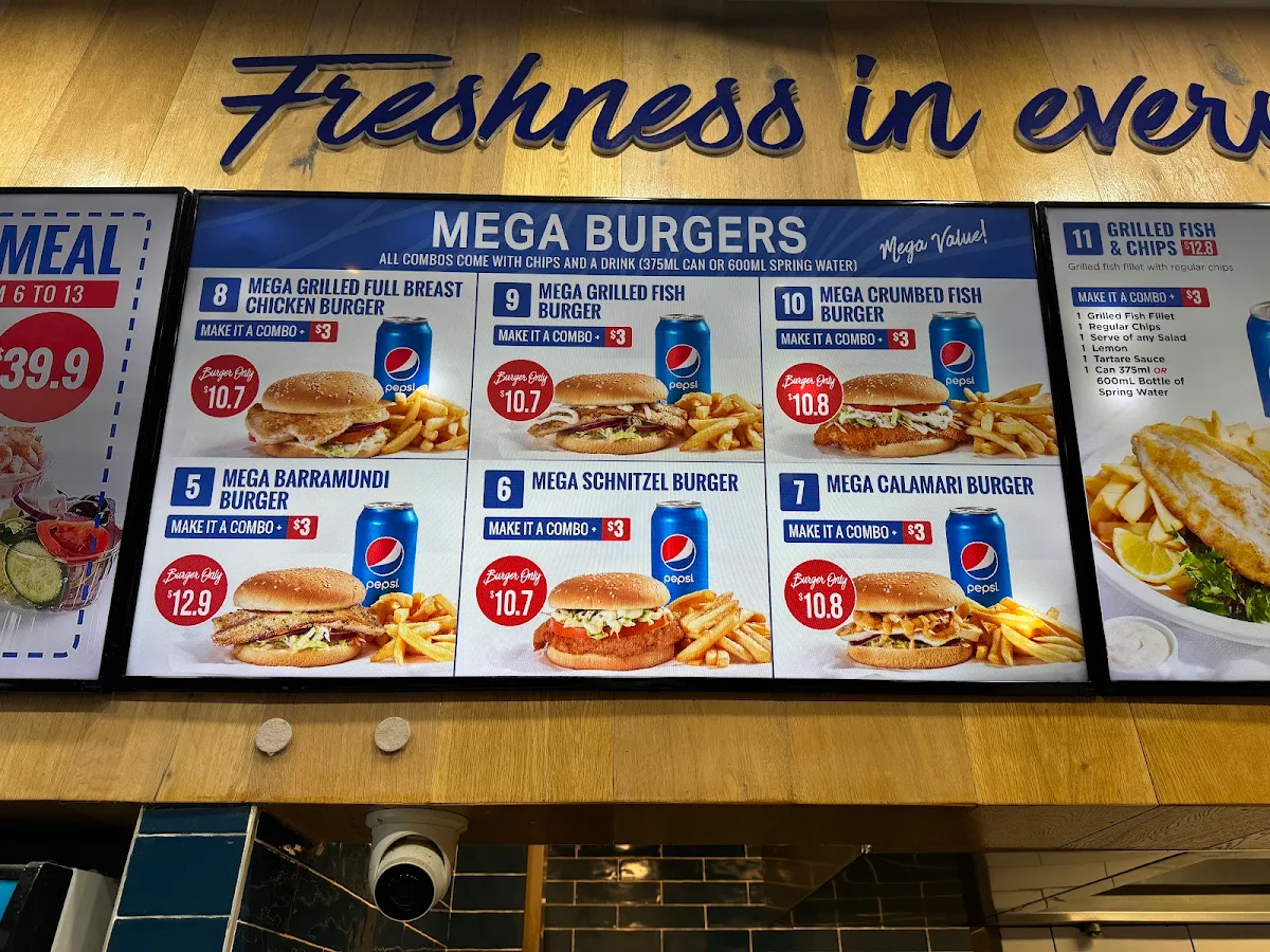 Menu, Fish & Chix - Eastgardens