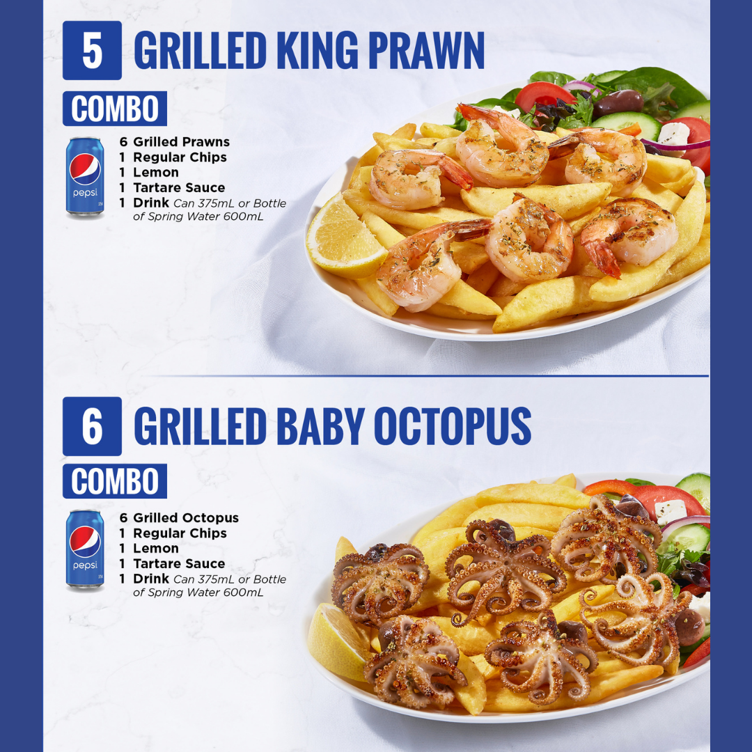 Menu, Fish & Chix - Eastgardens