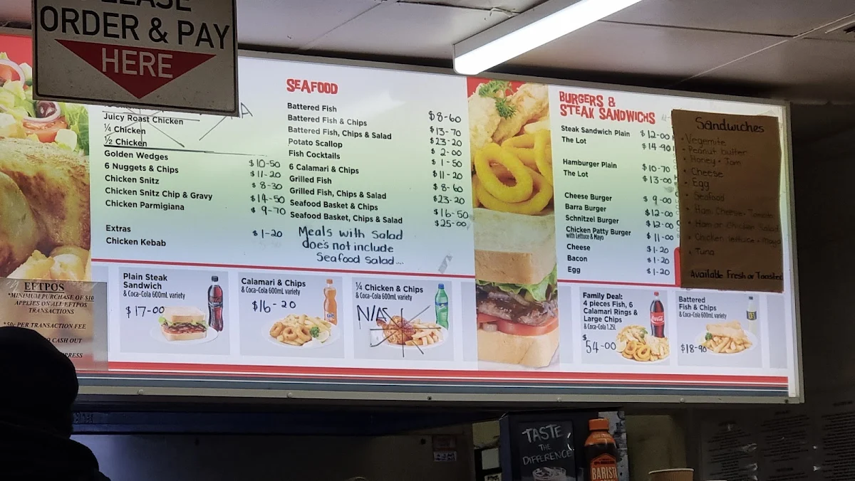 Menu, Luxor Cafe