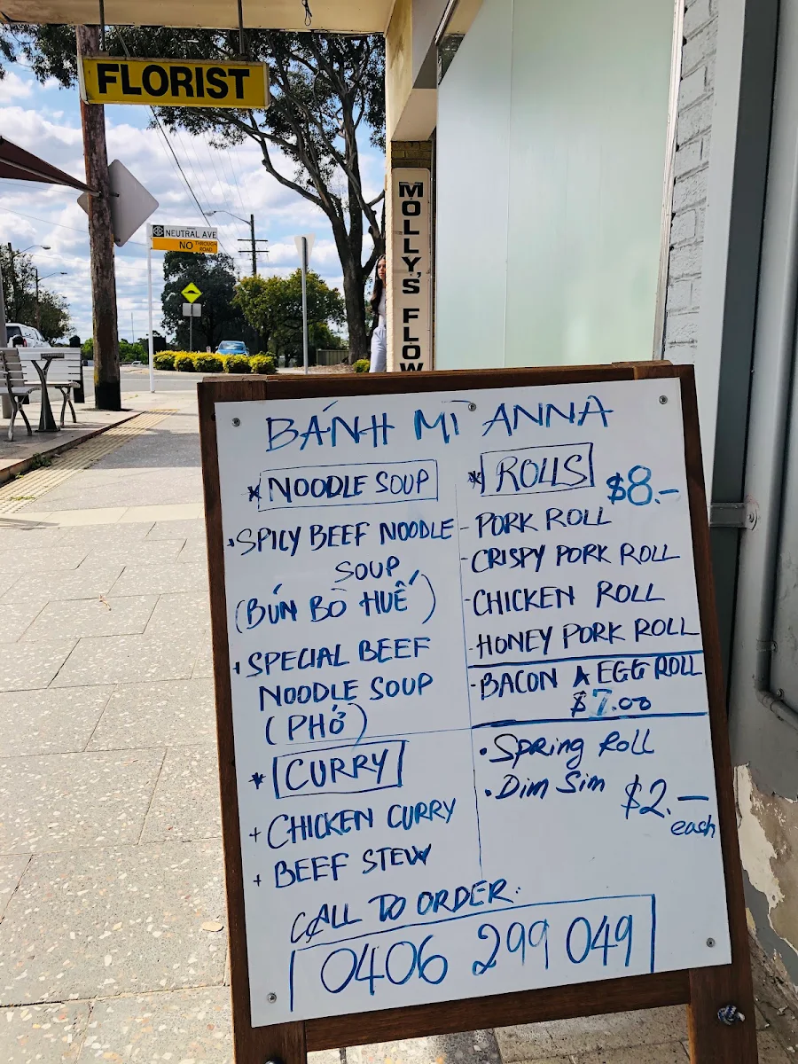 Menu, Banh Mi Anna