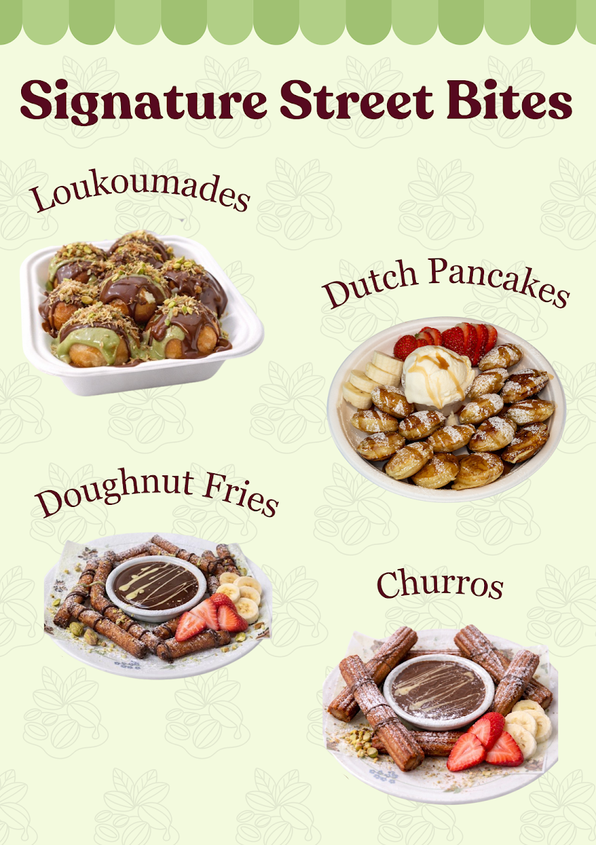 Menu, Pistache