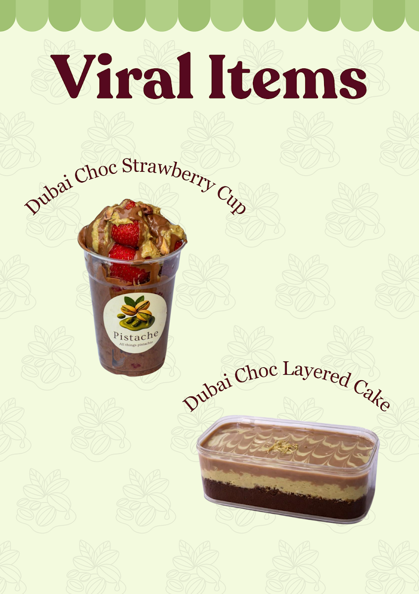 Menu, Pistache