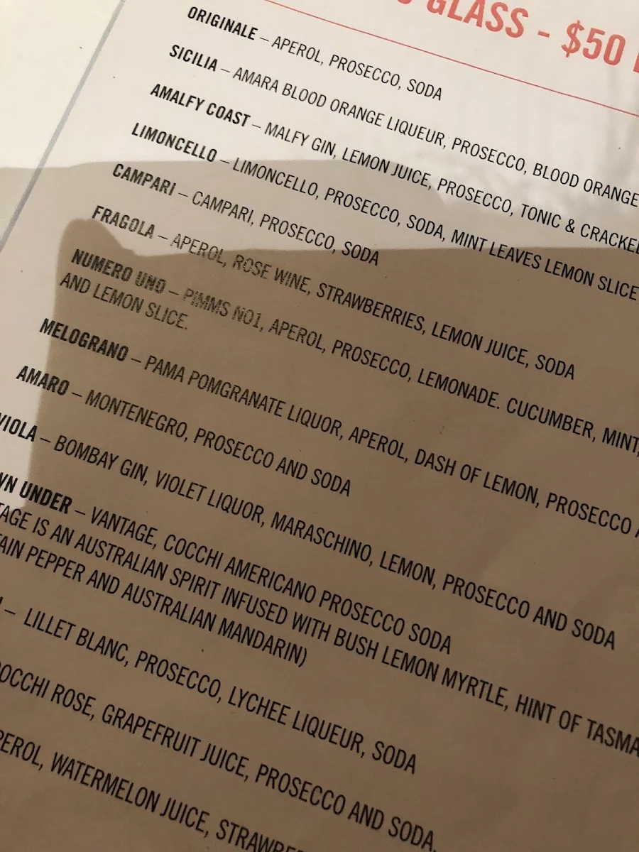 Menu, Postmistress Eatery