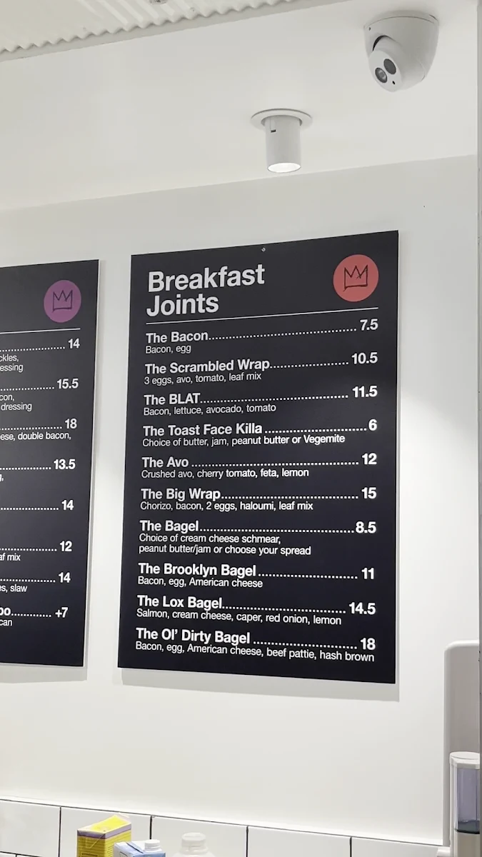 Menu, Brooklyn Bridge Deli
