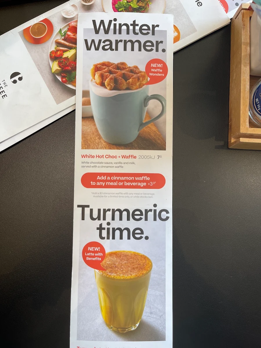 Menu, The Coffee Club - Norwest Business Park